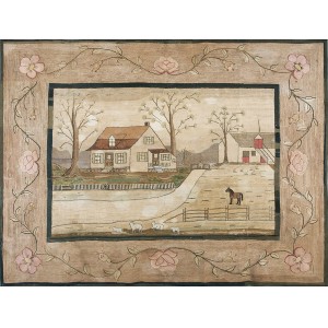 American Hooked Rug #25674
